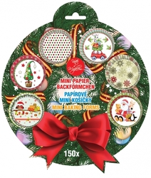 Cukrářské košíčky - Vánoční (6 druhů) / 150 ks
