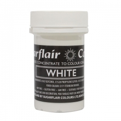 Barva gelová Sugarflair - Bílá / WHITE