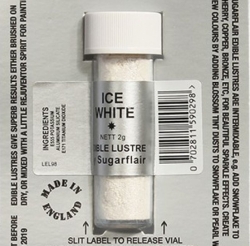  Barva prachová perleťová - Bílá / Ice white