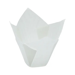 Papírové košíčky TULIP LILY - Bílé
