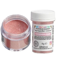 Barva prachová perleťová - Růžová světlá / Shimmer pink 4 g