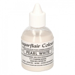 Barva Airbrush - Perleťová / PEARL WHITE (Sugarflair)