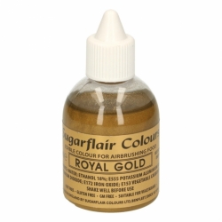 Barva Airbrush - Zlatá / ROYAL GOLD (Sugarflair)  