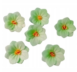 Jedlá dekorace - Hortenzie zelená 3,6 cm / jedlý papír  