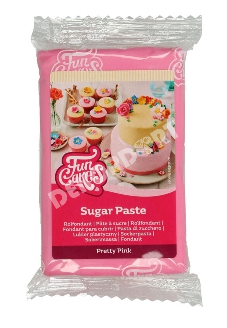 Potahovací a modelovací hmota - Růžová 250 g (Pretty Pink) /Fun Cakes