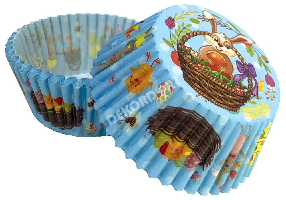 Košíčky na muffiny - Velikonoční zajíček / 50 ks 