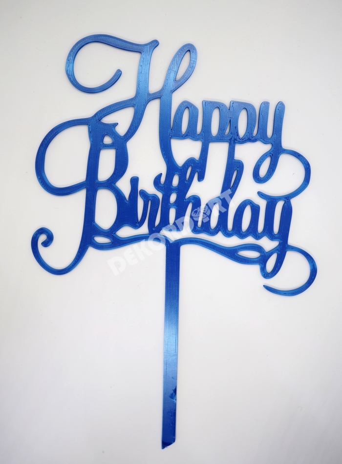 Zápich - Happy Birthday /modrý