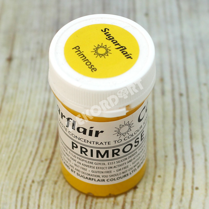 Barva gelová Sugarflair - Žlutá / PRIMROSE